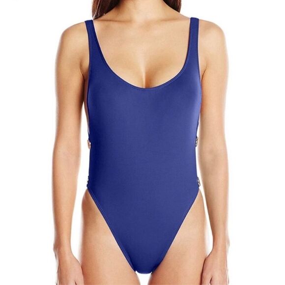 La Blanca 30th Anniversary 80’s 2-Button One Piece Bathing Suit 14 - Picture 1 of 9